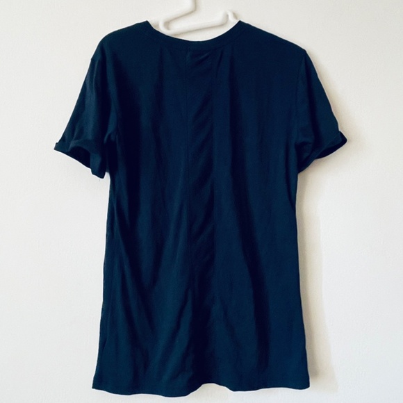 New Balance S Navy Blue Mesh Insert T-shirt - Picture 5 of 7